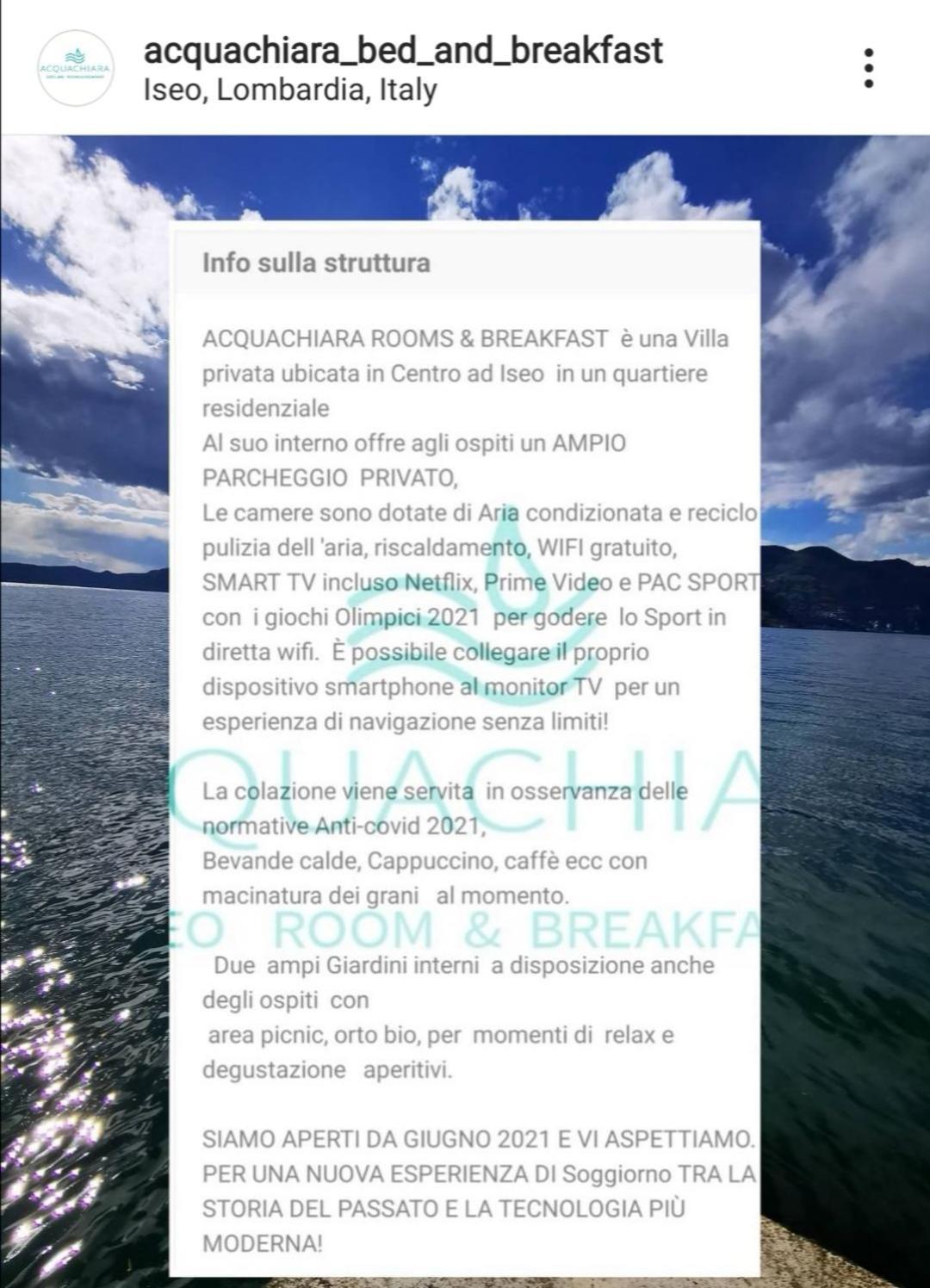 Acquachiara Iseo Deluxe Bed & Breakfast Iseo Center With Garden And Parking Inside Foresteria Zimmer foto
